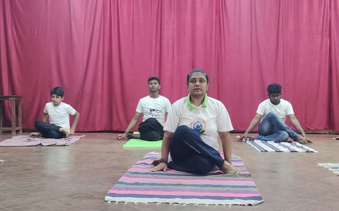 Yoga day celebration at BEM school