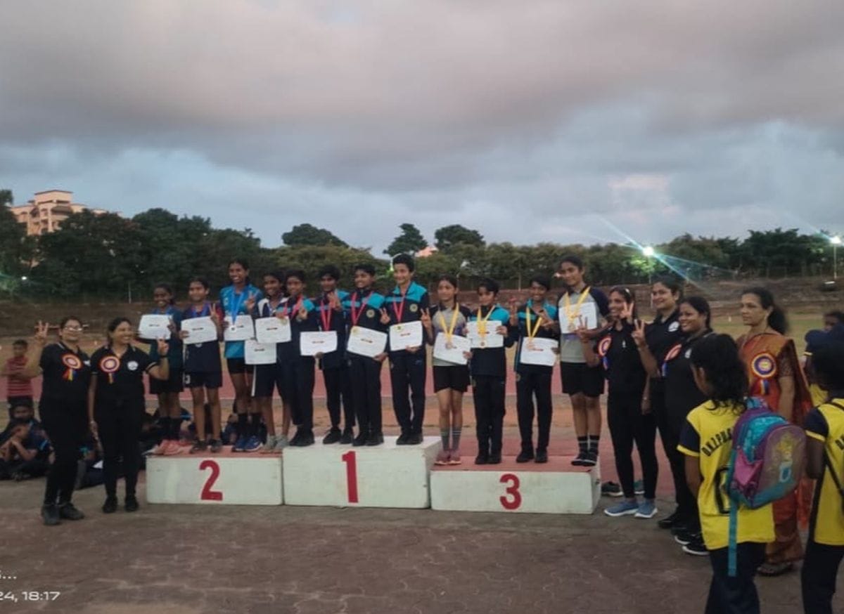 Winners at sports event